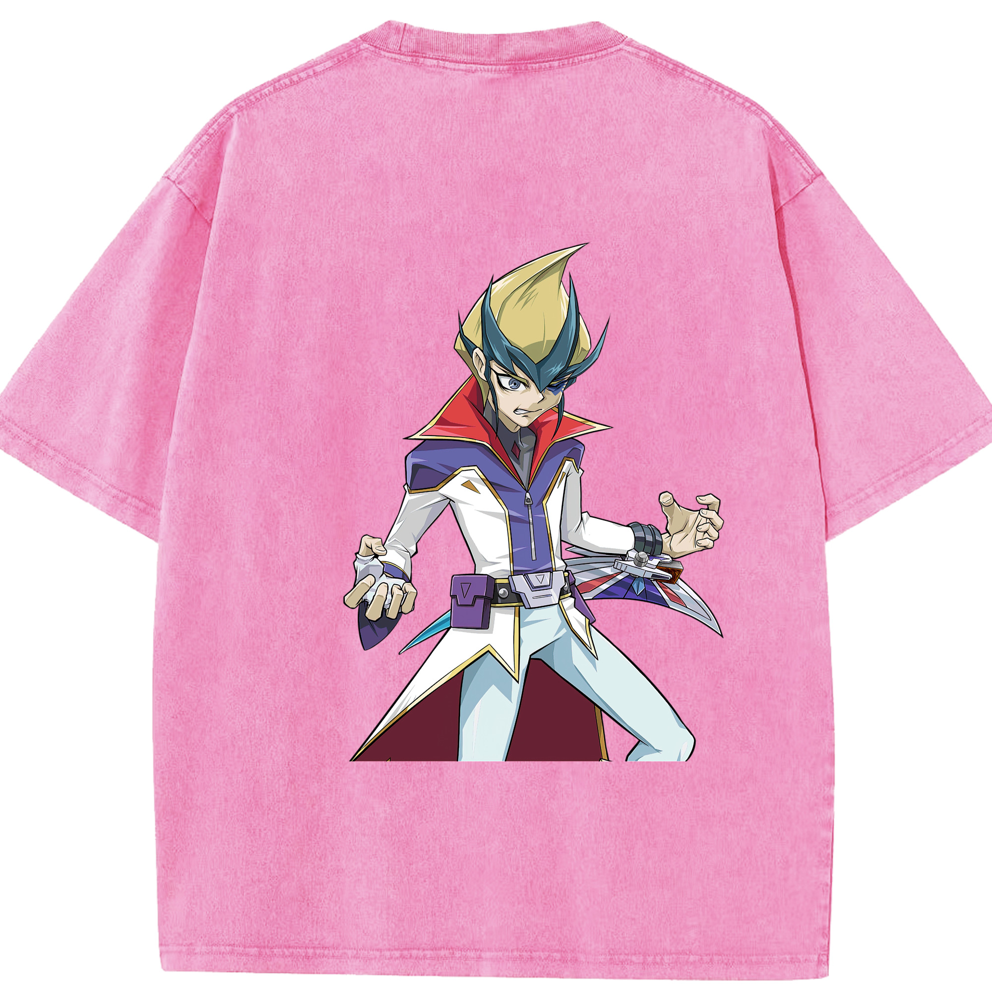 （画像用） 遊☆戯☆王 Yu-Gi-Oh! 綿100% ヴィンテージ風 半袖Tシャツ（背面プリント）